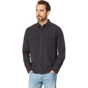imageLucky Brand Mens Solid Workwear Cloud Soft Long Sleeve FlannelPhantom
