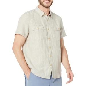 imageLucky Brand Mens Striped Short Sleeve ShirtNatural Stripe