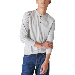 imageLucky Brand Mens Tencel Jersey Long Sleeve HenleyHeather Grey