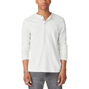 imageLucky Brand Mens Weekend Slub Jersey Long Sleeve HenleyBright White