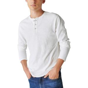 imageLucky Brand Mens Weekend Slub Jersey Long Sleeve HenleyBright White