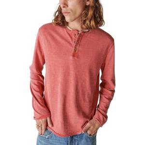 imageLucky Brand Mens Weekend Slub Jersey Long Sleeve HenleyCardinal
