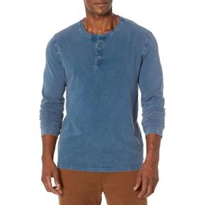 imageLucky Brand Mens Weekend Slub Jersey Long Sleeve HenleyInsignia Blue