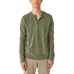 imageLucky Brand Mens Weekend Slub Jersey Long Sleeve HenleyRifle Green