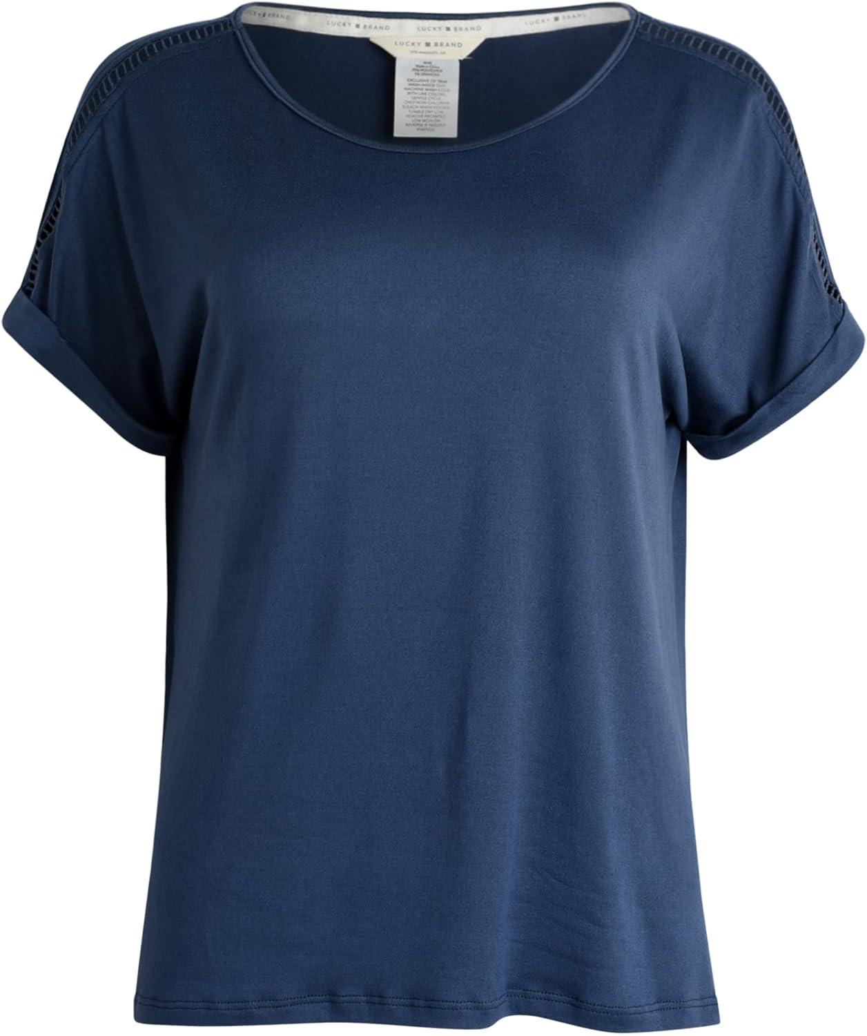 imageLucky Brand Pajamas Set for Women 4Piece Soft Sleepwear  Top Tank Shorts ampamp Pants Comfy Loungewear Pijama para MujerVintage Indigo