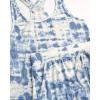 imageLucky Brand Womens 2 Piece Pajama Set Short Sleeve Lounge Sleepwear with Crossback Tank Top and Shorts with PocketsBlue Tie Dye