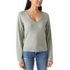 imageLucky Brand Womens Long Sleeve V Neck TeeBalsam Green