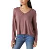 imageLucky Brand Womens Long Sleeve V Neck TeeFudge