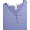 imageLucky Brand Womens Pajama Set  2 Piece Henley Sleep Shirt and Lounge Pants  Silky Soft Sleepwear for WomenSimple GinghamPersian Violet