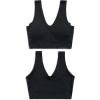 imageLucky Brand Womens Seamless Bra  2 Pack Super Soft WireFree Comfort Lounge Bras for Women Sizes SXL2pack NudeBlack