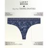 imageLucky Brand Womens Thong Panties 10PackBlue IrisGardeniaSilver SconceBlueMulti