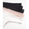 imageLucky Brand Womens Thong Panties 10PackNaturalGardeniaBlackBlackBlack