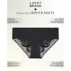 imageLucky Brand Womens Underwear  Microfiber Lace Hipster Briefs 3 PackBlackBlackBlack