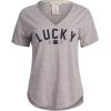 imageLucky Brand womens Drapy Graphic Tee Tshirt and Short Pajama SetHeather Grey