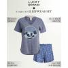 imageLucky Brand womens Drapy Graphic Tee Tshirt and Short Pajama SetMoonlight