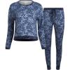 imageLucky Brand Womens Pajama Set  2 Piece Long Sleeve Sleep Shirt and Jogger Pants with Velour Trim SXLSpots in Motion