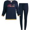 imageLucky Brand Womens Super Soft Hacci Long Sleeve and Pant Lounge SetBlue Iris