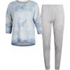 imageLucky Brand Womens Super Soft Hacci Long Sleeve and Pant Lounge SetStone Wash