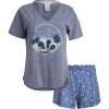 imageLucky Brand womens Drapy Graphic Tee Tshirt and Short Pajama SetMoonlight