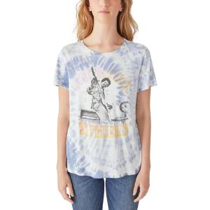 imageLucky Brand Womens Graphic TeeBlue Tie Dye
