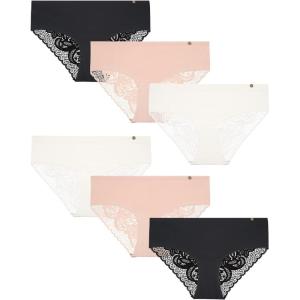 imageLucky Brand Womens Hipster Briefs 6PackGardeniaNaturalBlack