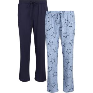 imageLucky Brand Womens Pajama Pants Hacci Sleep and Lounge 2PackStarsBlue Iris
