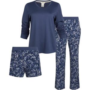 imageLucky Brand Womens Pajama Set 3PieceDenim Blue