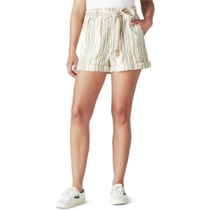 imageLucky Brand Womens Striped Paperbag ShortsTan Stripe