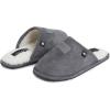 imageLucky Brand Boys MicroSuede Scuff Slippers Kids House Shoes with Plush LiningGrey
