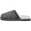 imageLucky Brand MicroSuede Memory Foam Boys Slippers  Closed Toe Plush Lined House ShoesKids SlippersGrey
