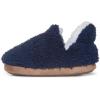 imageLucky Brand Toddler Boys Non Slip Sherpa ALine Home Slippers Kids Rubber Sole Indoor House Shoes Bedroom Slipper Size 510Navy