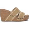 imageLucky Brand Womens Vickta Wedge SandalDark Natural Woven