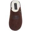 imageLucky Brand Boys MicroSuede Scuff Slippers Kids House Shoes with Plush LiningDark Brown