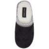imageLucky Brand MicroSuede Memory Foam Boys Slippers  Closed Toe Plush Lined House ShoesKids SlippersBlack