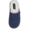 imageLucky Brand MicroSuede Memory Foam Boys Slippers  Closed Toe Plush Lined House ShoesKids SlippersNavy