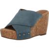 imageLucky Brand Womens Valmai Wedge SandalNatural Blue