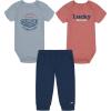 imageLucky Brand boys 3 Pieces Pant SetBlue Fog Mineral RedEnsign Blue