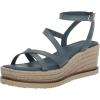 imageLucky Brand womens Carolie Espadrille Wedge SandalNatural Blue