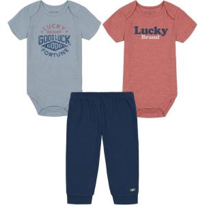 imageLucky Brand boys 3 Pieces Pant SetBlue Fog Mineral RedEnsign Blue