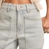imageLucky Brand Womens Lucky Legend Crop Patch Pocket Wide LegGlaze Up Wash