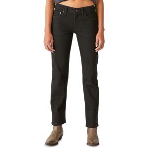 imageLucky Brand Womens Mid Rise Sweet Straight JeansClean Black