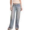 imageLucky Brand Womens Mid Rise Sweet Wide Leg JeansHere We Go Indigo Wash