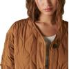 imageLucky Brand Womens Womens Reversible Shine Quilted Liner JacketCognac