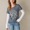 imageLucky Brand Womens Stars and Cosmos Classic Crew TeeBlack Iris
