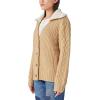 imageLucky Brand Womens Cable Collared CardiganLight Camel
