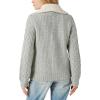 imageLucky Brand Womens Cable Collared CardiganLight Heather Grey