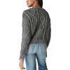 imageLucky Brand Womens Cable Stitch CardiganBlack Heavy Acid Washed