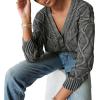 imageLucky Brand Womens Cable Stitch CardiganBlack Heavy Acid Washed