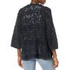 imageLucky Brand Womens Crochet CardiganDark Denim Acid Wash