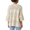 imageLucky Brand Womens Crochet CardiganOyster Grey